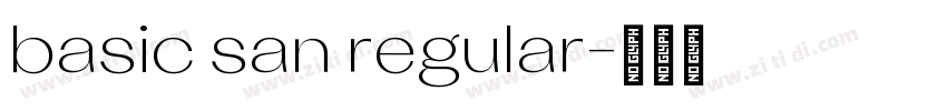 basic san regular字体转换